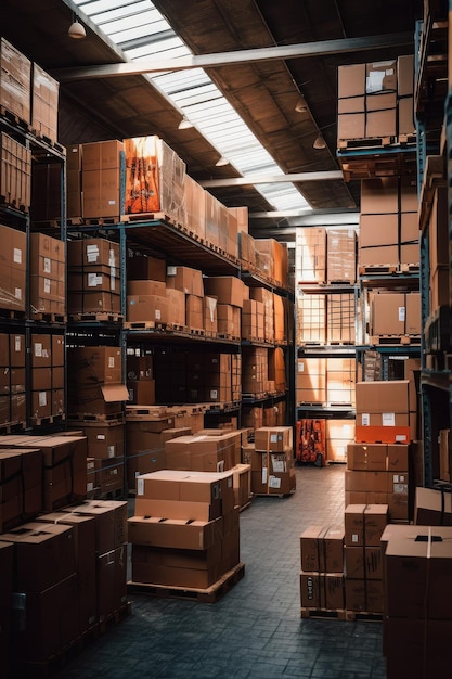 Small Warehouse Filled With Goods - MN Pallets Now